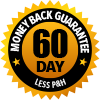 60 day money back guarantee. less P&H
